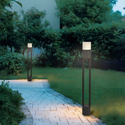 Durable Aluminum Die-Casting Outdoor Pathway Light with Hidden Waterproof Switch, Bright Acrylic Shade, Dust and Rust Proof for Various Outdoor Scenes