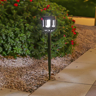 Set of 4 Solar Garden Lights with LED Options, Warm White, White, RGB, Auto On/Off for Pathways, Lawns, and Gardens, Enhance Outdoor Ambiance