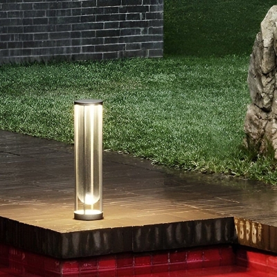 Elegant Minimalist Outdoor Pathway Light, Durable Aluminum and Glass Construction, Perfect for Yard Decoration and Landscape Lighting