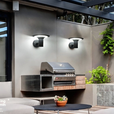 Durable Solar Outdoor Wall Light with High-Brightness LED, Waterproof Design for Garden, Courtyard, Gate, and Entryway, Die-Cast Aluminum &amp; Acrylic