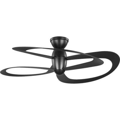 48 in. Black Reversible DC Ceiling Fan, 3 Blade Ceiling Fan, Contemporary Ceiling Fan