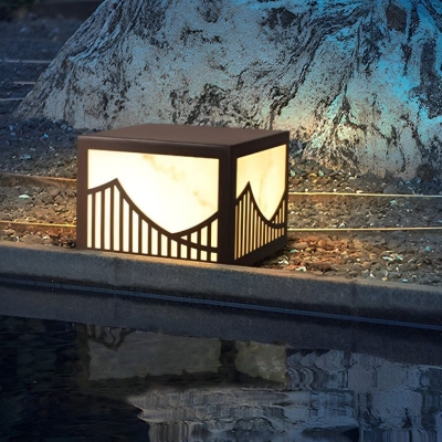 Elegant Stainless Steel Solar Post Light, Waterproof, Durable, High Light Transmittance for Comfortable Outdoor Ambiance