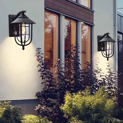 Outdoor and Indoor Wall Lights with Motion Sensors, Black and Bronze Decorative Sconces for Gardens, Aisles, and Corridors