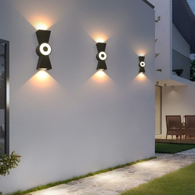Modern Indoor/Outdoor Wall Light with Unique Up and Down LED Lighting, Durable Aluminum, High Brightness, Energy Efficient, Waterproof for Home and Garden