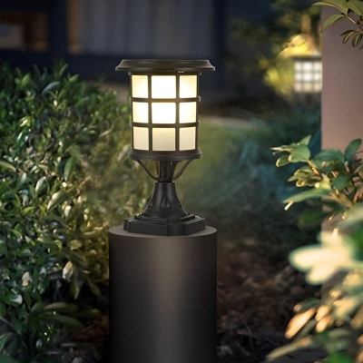 Durable Solar Post Cap Lights with Remote Control, Energy-Saving, Rustproof Aluminum &amp; Glass for Outdoor Garden Lighting, Auto On/Off