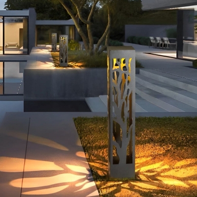 Stainless Steel Solar Pathway Light, Durable, Rust-Resistant, Energy-Saving LED for Easy Installation and Automatic Nighttime Illumination