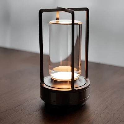 Indoor/Outdoor Portable Lantern Table Lamp, Dimming Cordless LED Table Lamp, Small Desk Lamp for Restaurant Bedroom Bar Coffee Camping