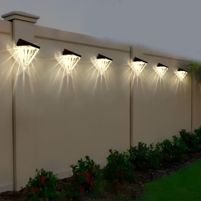 Solar Powered Outdoor Wall Light, Automatic Charging &amp; Night Activation, Waterproof for Garden, Courtyard, Steps &amp; Stairs, 8 Hours Illumination