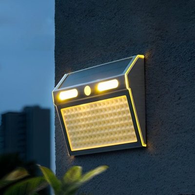 Smart Motion Sensor Solar Wall Light with 4 Modes, Waterproof Stainless Steel, High-Efficiency Solar Panel, Long Battery Life for Outdoor Use