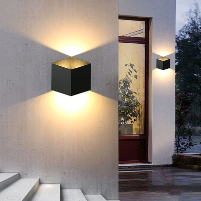 Energy Saving Modern Rhombus Outdoor Wall Light, Waterproof, Rust Proof, Ideal for Indoor/Outdoor Decor in Backyard, Patio, Garden, Entryway, and More