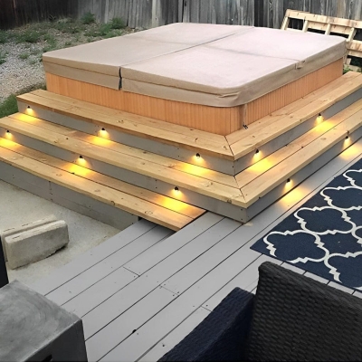 Durable Low Voltage Deck Light with Waterproof and Rustproof Performance, Easy Installation, and Wide Temperature Range, 12 Pack Compatible