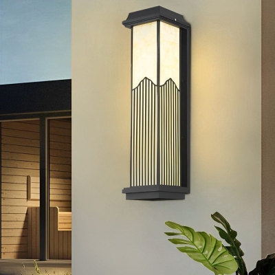 Durable Solar-Powered Outdoor Wall Lamp with Remote Control, Weatherproof Aluminum Design, Available in Three Sizes for Versatile Lighting