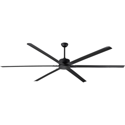 120 in. Huge Black Ceiling Fans, Industrial Downrod Mount Ceiling Fan with Hanger for Large Spaces, Warehouse Ceiling Fans