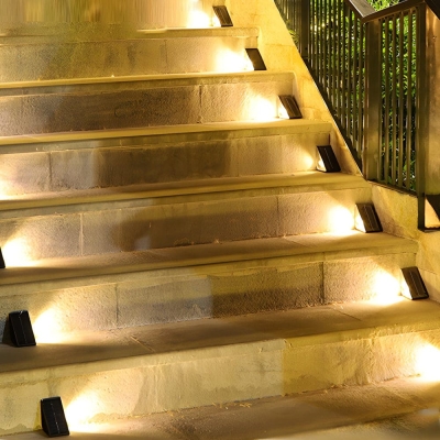 Solar Deck Step Lights, 8 Colors, 10 Modes, IP65 Waterproof, 30-Hour Runtime, Easy Mounting, Auto-Charge in 5 Hours, Perfect for Outdoor Steps