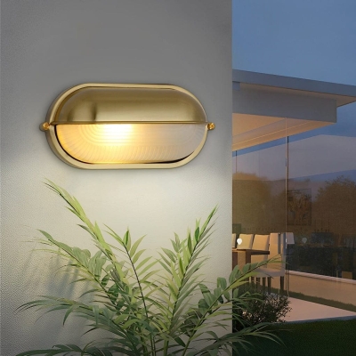 Durable Die Cast Aluminum Wall Lamp with Unique Glass Lampshade, Rustproof, Waterproof, and Wear Resistant for Indoor and Outdoor Use