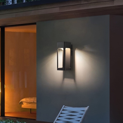Waterproof and Rustproof Outdoor LED Wall Sconce, Durable Aluminum Porch Light for Balcony, Corridor, Garden, and Courtyard