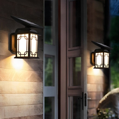 Solar Powered Outdoor Wall Light with Intelligent Remote Control, Waterproof Design, Dual Light Modes, and 12-Hour Runtime