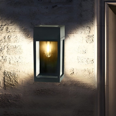 Smart Solar Outdoor Wall Light with Automatic Night Activation, Waterproof and Rust Proof, High Conversion Rate Solar Panel, Durable Glass Lampshade