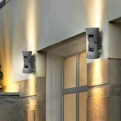 Adjustable Waterproof Outdoor Wall Lamp with Die Cast Aluminum Body, Tempered Glass Shade, and Energy-Saving LED Chip for Long-Lasting Brightness
