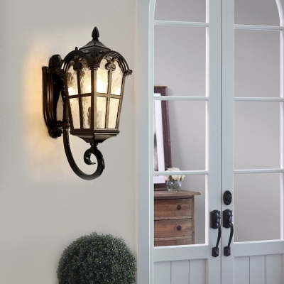 Elegant Tempered Glass Wall Lamp with Die-Cast Aluminum Frame and Stainless Steel Mounting Plate, Bright, Durable, and Waterproof
