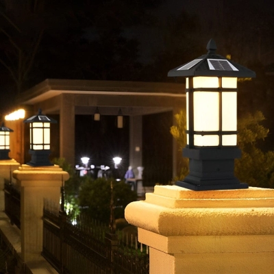 Durable Waterproof Die-Cast Aluminum Solar Fence Post Lights with High Efficiency Panels and Smart Light Control for Bright Outdoor Lighting