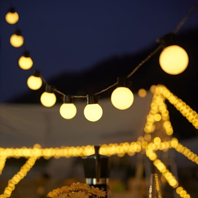 Durable Solar-Powered LED String Lights for Outdoor Use, Waterproof, Rechargeable, and Perfect for Gardens, Camping, and Parties