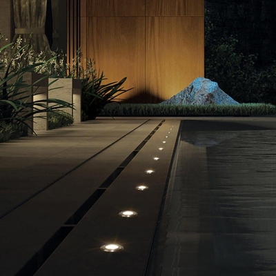 Durable Stainless Steel Recessed LED Step Light with Waterproof Frosted Glass for Patios, Gardens, Walkways, and Hallways