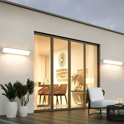 Durable Aluminum Outdoor Wall Lamp with High Light Transmission Acrylic Lampshade, Energy-Saving LED, Waterproof, Easy to Install, and Stylish Design