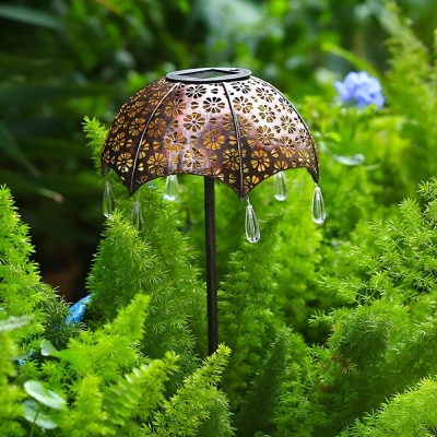 Smart Energy-Saving Waterproof Solar Garden Lights with Auto-On Feature, Quick Charging, and Unique U-Shaped Ground Plugs, Copper &amp; Colorful Options