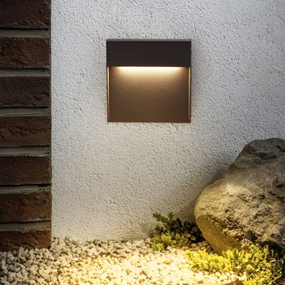 Durable Outdoor Square Step Light, Waterproof Design for All Weather Conditions, Ideal for Stairs, Gardens, Attics, and Basements