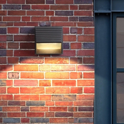 Durable Aluminum Alloy Wall Lamp with Waterproof Safety, Frosted LED Light, and Minimalist Design for Indoor and Outdoor Use