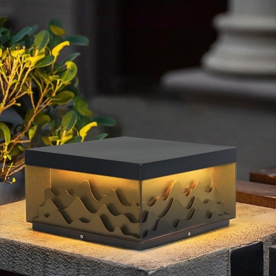 Retro-Modern Mountain Scenery Landscape Lighting, Waterproof, Rust-Proof, Energy-Saving Garden Lights with High Transmittance Acrylic Lampshade