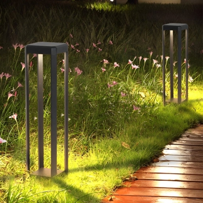 Stainless Steel Solar Garden Light, Waterproof, Rustproof, Dustproof, Modern Minimalist Design for Patio, Yard, Walkway, and Path