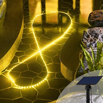 Durable and Flexible Solar LED Light Strip, IP68 Waterproof, DIY Shapes, Perfect for Outdoor Decorations, Parties, Holidays, and Special Events