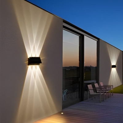 Energy-Efficient LED Wall Washer Light with Solar-Powered Automatic On/Off, High Brightness, and Unique Decorative Design for Outdoor Use