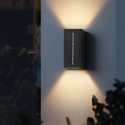 Solar Outdoor Wall Light with Automatic Daytime Charging, Dual Light Effects, and Waterproof Design for Porch, Garden, and Courtyard
