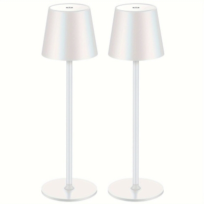 Set of 2 Cordless LED Table Lamp Desk Lamp, Dimmable Touch Night Light for Restaurant Bedroom Bar Party Camping Coffee Shop