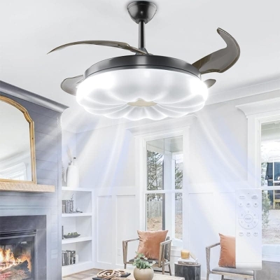 42 in. Ceiling Fan with Lights and Remote, Quiet Reversible Ceiling Fan for Bedroom Living Room Dining Room