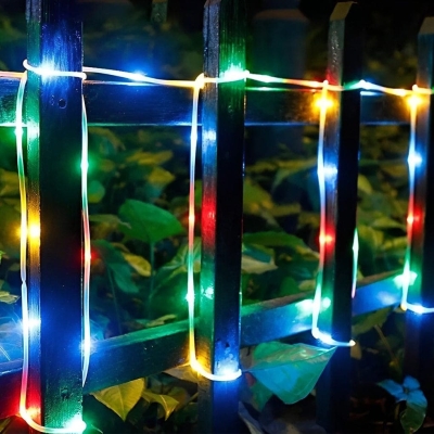 Flexible Solar Powered LED Strip Lights for Outdoor Decoration, Waterproof, Energy Efficient, Perfect for Festivals, Parties, and Landscaping
