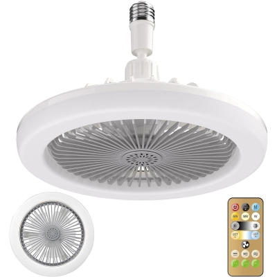 10 in. Mini Ceiling Fan, Screw In Socket Ceiling Fan, Cooling Ceiling Fan with Light for Garage Bedroom Living Room Kitchen Workshop