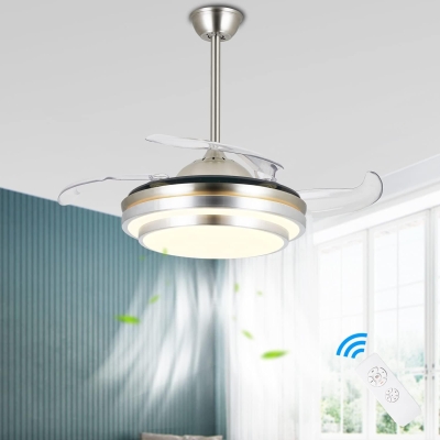 36 in. Pretty Ceiling Fans with Light and Remote, Smart Fans Light Fixture, LED Fandelier Ceiling Fan for Kitchen Living Room Dining Room