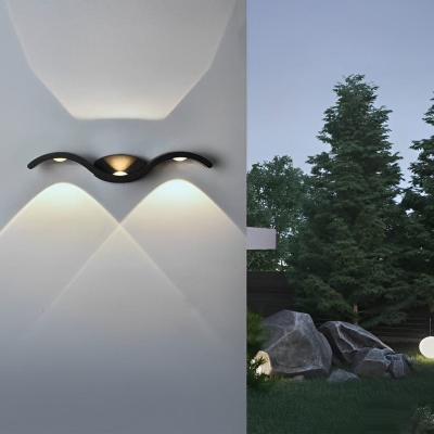 Outdoor Waterproof and Rustproof LED Wall Washer Light, Aluminum Alloy Exterior Sconce with Energy-Saving Lens, Elegant Design for Home Decor