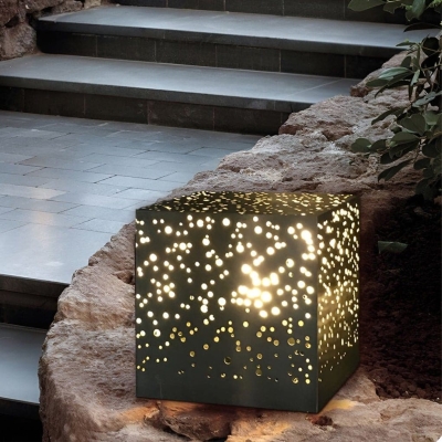 Modern Waterproof Stainless Steel LED Outdoor Pathway Light for Patio, Deck, Fence, Porch, and Garden, Warm Lighting Decorative Fixture