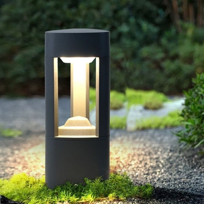 IP54 Waterproof Hollow Solar Pathway Lights with Aluminum Structure and Acrylic Lampshade for Garden, Patio, Walkway, and Driveway