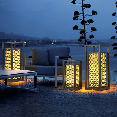 Durable Waterproof Galvanized Sheet Lawn Lamp, High-Temperature Resistant, Rust-Proof, Ideal for Garden, Pathway, Patio, and Outdoor Decor