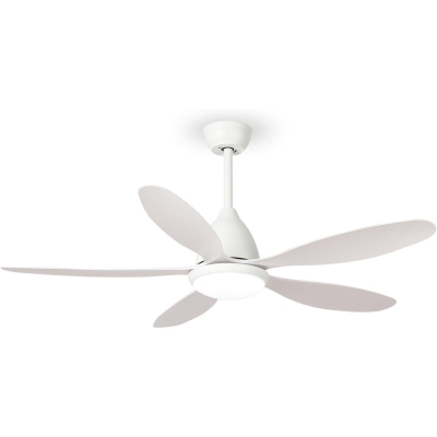 52 in. Remote Control Ceiling Fan and Light, 5 Blades Low Profile Reversible Ceiling Fan for Living Room Bedroom Patio