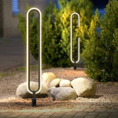 Stylish Waterproof Landscape Lighting for Courtyard and Garden, Bright, Minimalist Design with Durable Hardware Base for All Weather Conditions
