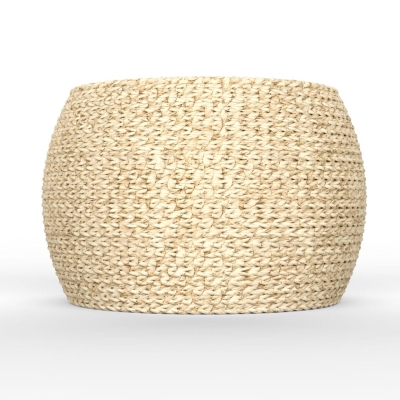 Japanese-style Round Straw Woven Pouf