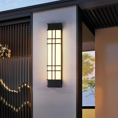 Durable Waterproof Galvanized Outdoor Wall Light with Classic Black Finish for Garden, Garage, Porch, and Security Lighting