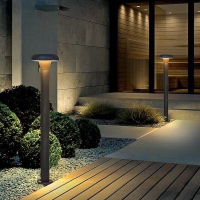 Elegant Outdoor Lamp with High-Brightness LED, Reflector, and Thickened Glass Shade for Garden Pathway, Durable, Energy-Saving, and Beautiful Design